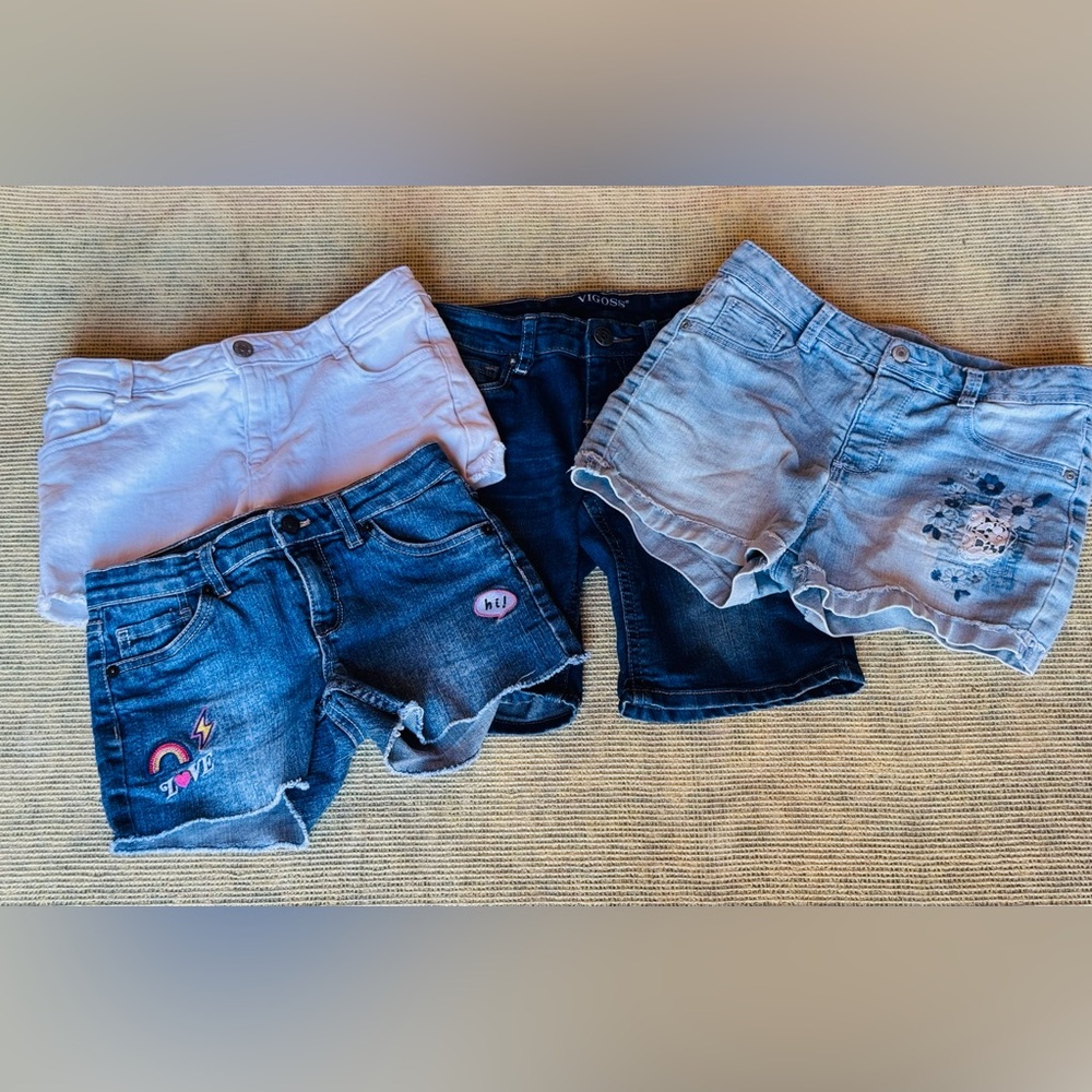 Bundle of Stylish Kids Denim Shorts Set